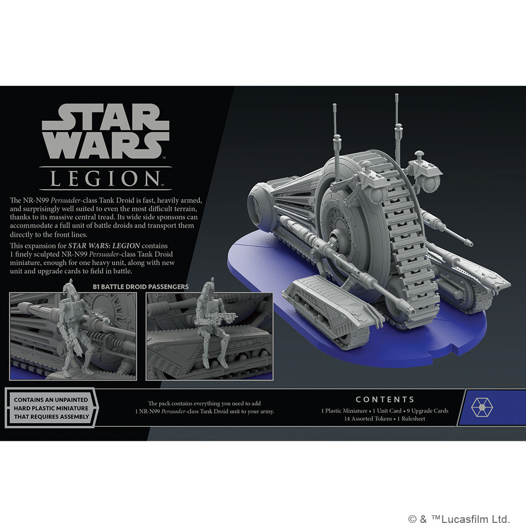 Star Wars Legion NR-N99 Persuader-Class Tank Droid Unit Expansion Contents