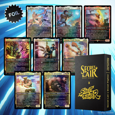 MTG Secret Lair x Street Fighter Foil Edition - DAMAGED BOX