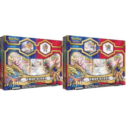 Pokemon True Steel Figure & Pin Collection Box Pair