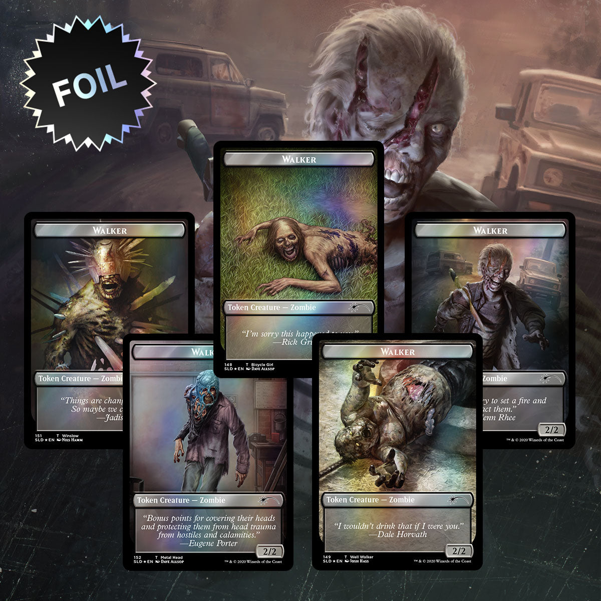 Magic The Gathering Secret Lair: The Walking Dead – Chief Cards