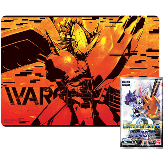 Digimon Card Game PB-03 Wargreymon playmat & BT05 booster pack